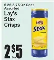 Super Fresh Lay's Stax Crisps offer