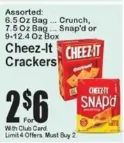 Super Fresh Cheez-it Crackers offer