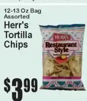 Super Fresh Herr's tortilla chips offer