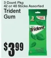Super Fresh Trident Gum offer