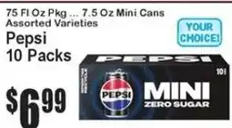 Super Fresh Pepsi mini zero sugar offer