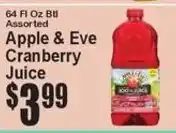Super Fresh Apple & Eve Cranberry Juice offer