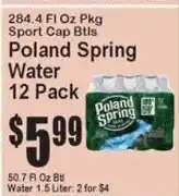 Super Fresh Poland Spring Water offer