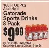 Super Fresh Gatorade Sports Drinks offer