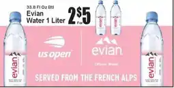 Super Fresh Evian water offer