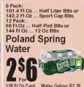 Super Fresh Poland Spring Water offer
