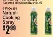 Super Fresh Nutrioli cooking spray offer