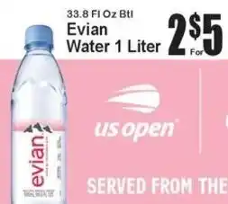 Super Fresh Evian Water offer