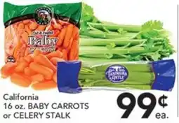 Pete's Fresh Market California baby carrots or celery stalk offer