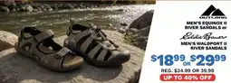Big 5 Outland Men's Equinox II River Sandals or Eddie Bauer Men's Waldport II River Sandals offer