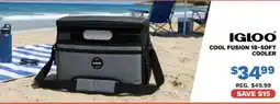 Big 5 Igloo cool fusion 18-soft cooler offer