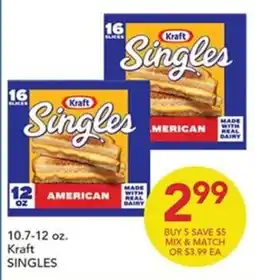 Pete's Fresh Market Kraft Singles American offer