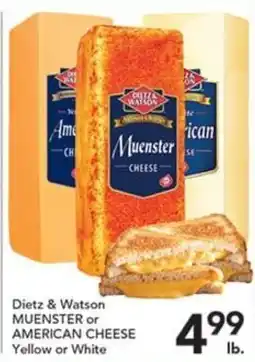 Pete's Fresh Market Dietz & Watson Muenster or American Cheese offer