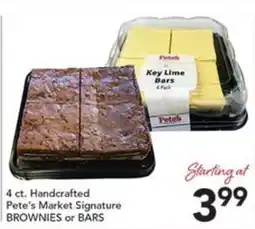 Pete's Fresh Market Pete's Market Signature Brownies or Bars offer