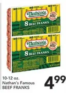 Pete's Fresh Market Nathan's Famous Beef Franks offer