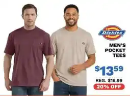 Big 5 Dickies men's pocket tees offer