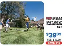 Big 5 Wild Sports easy setup badminton set offer