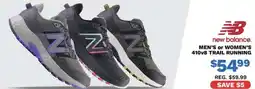 Big 5 New Balance men's or women's 410v8 trail running offer