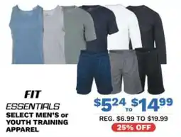 Big 5 Fit Essentials Select Men's or Youth Training Apparel offer