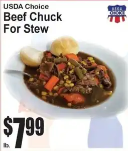Super Fresh Usda Choice Beef Chuck For Stew offer