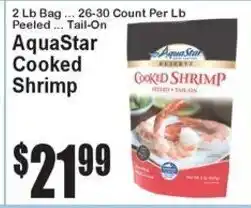 Super Fresh AquaStar cooked shrimp offer