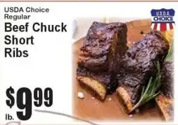 Super Fresh Usda choice beef chuck short ribs offer