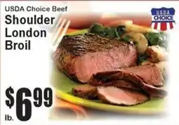 Super Fresh Usda choice beef shoulder london broil offer