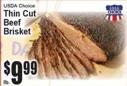 Super Fresh Usda choice thin cut beef brisket offer