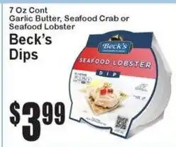 Super Fresh Beck's Dips offer