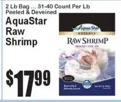 Super Fresh AquaStar raw shrimp offer