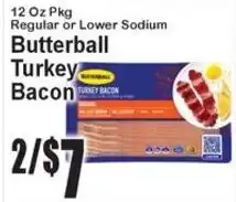Super Fresh Butterball turkey bacon offer