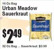 Super Fresh Urban Meadow sauerkraut offer