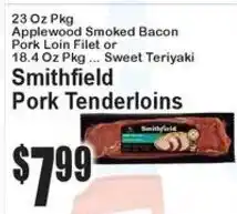 Super Fresh Smithfield pork tenderloins offer