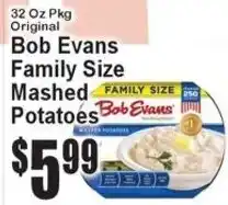 Super Fresh Bob Evans family size mashed potatoes offer