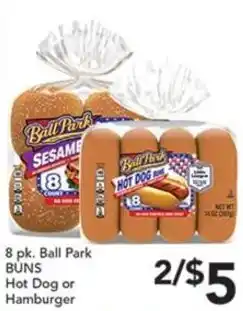 Pete's Fresh Market Ball Park Hot Dog or Hamburger Buns offer