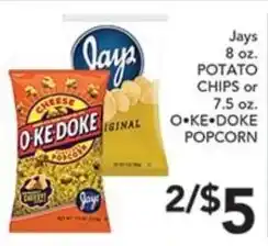 Pete's Fresh Market Jays o-ke-doke popcorn offer