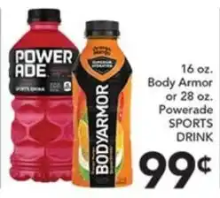 Pete's Fresh Market Body Armor or Powerade sports drink offer