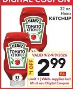 Pete's Fresh Market Heinz tomato ketchup offer