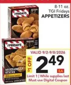 Pete's Fresh Market Tgi Fridays appetizers offer