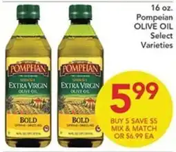 Pete's Fresh Market Pompeian extra virgin olive oil offer