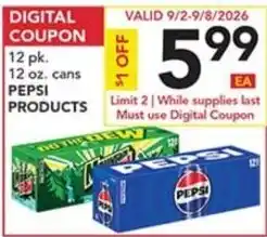 Pete's Fresh Market Pepsi Products offer