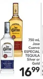 Pete's Fresh Market Jose Cuervo Especial Tequila Silver or Gold offer