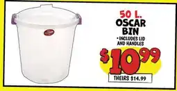 Ollie's 50 L. OSCAR BIN offer