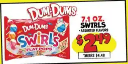 Ollie's DUM-DUMS SWIRLS offer