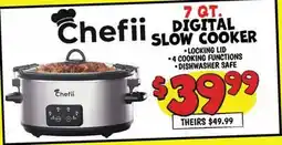 Ollie's Chefii DIGITAL SLOW COOKER offer