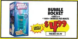 Ollie's BUBBLE ROCKET offer