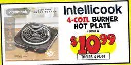 Ollie's INTELLICOOK 4-COIL BURNER HOT PLATE offer