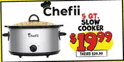 Ollie's Chefii 5 QT. SLOW COOKER offer