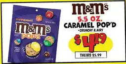 Ollie's M&M'S CARAMEL POP'D offer