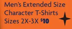 Family Dollar Men's Extended Size Character T-Shirts offer